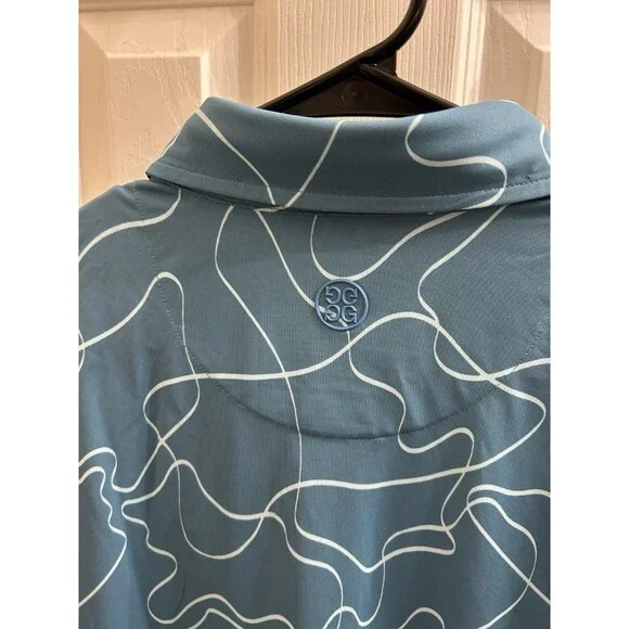 G/FORE Men's Pencil Tech Fit Golf Polo Shirt (Green) - Medium - Picture 8 of 9